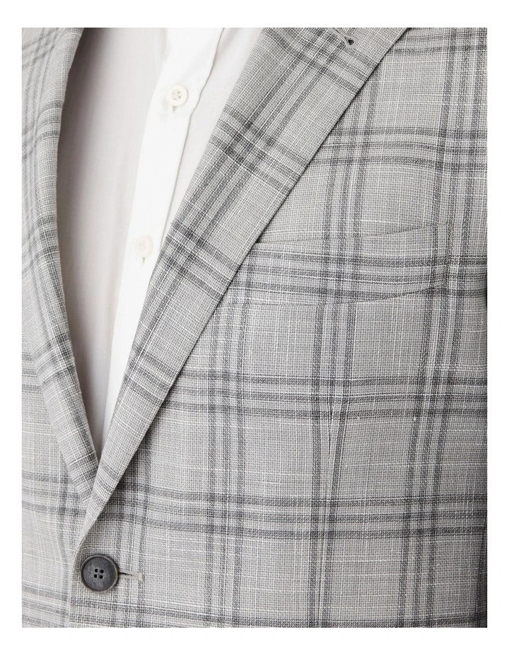 Danielle Tailored Fit Sports Jacket in Light Grey image 4