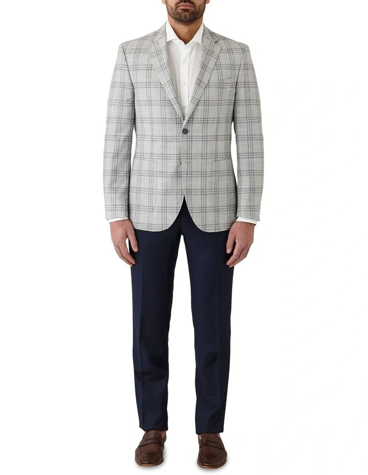 Danielle Tailored Fit Sports Jacket in Light Grey image 5
