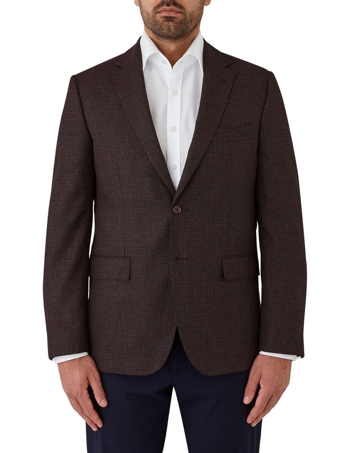 Angelo Tailored Fit Sports Jacket in Bordeaux Burgundy