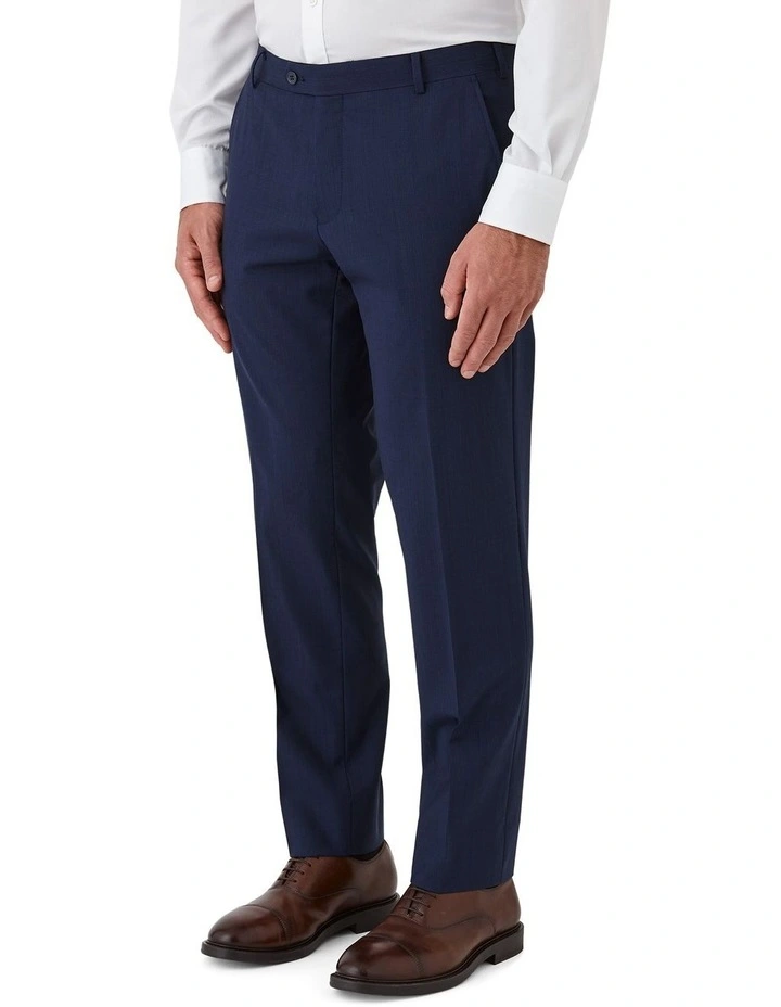 Fabio Tailored Fit Trousers in Blue image 3