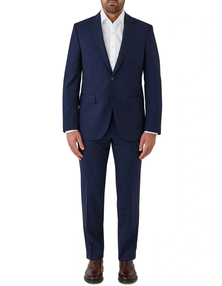 Fabio Tailored Fit Trousers in Blue image 5