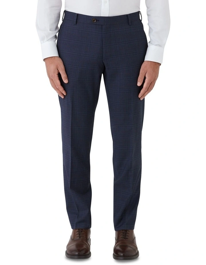 Fabio Tailored Fit Trouser in Denim image 1