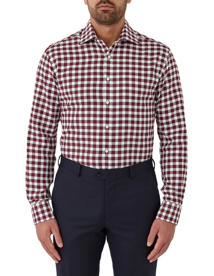 Giorgio Tailored Shirt in Bordeaux image 1
