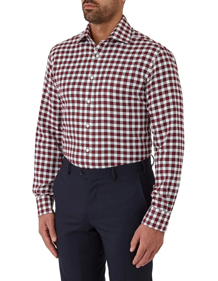 Giorgio Tailored Shirt in Bordeaux image 3