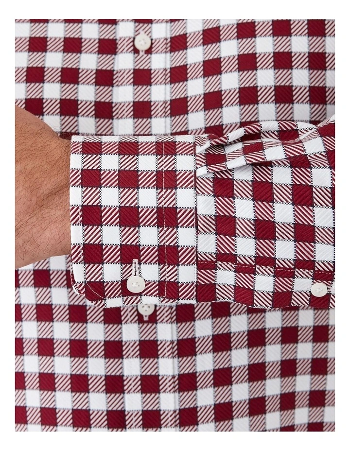 Giorgio Tailored Shirt in Bordeaux image 4