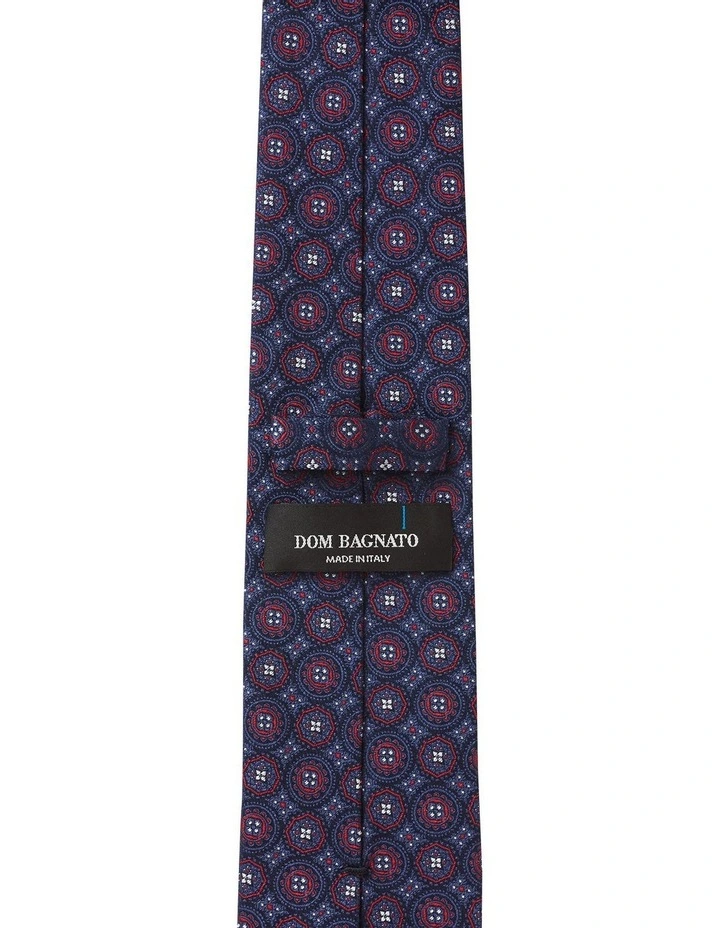 Piastrella Foulard Silk Tie in Red image 2