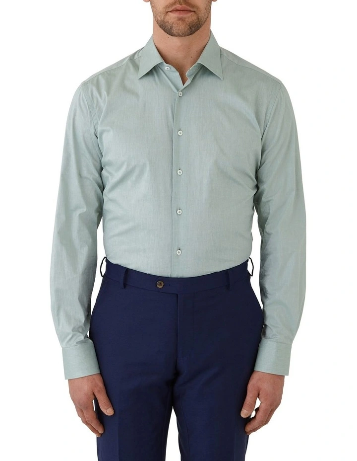 Giorgio Tailored Shirt in Sage image 1
