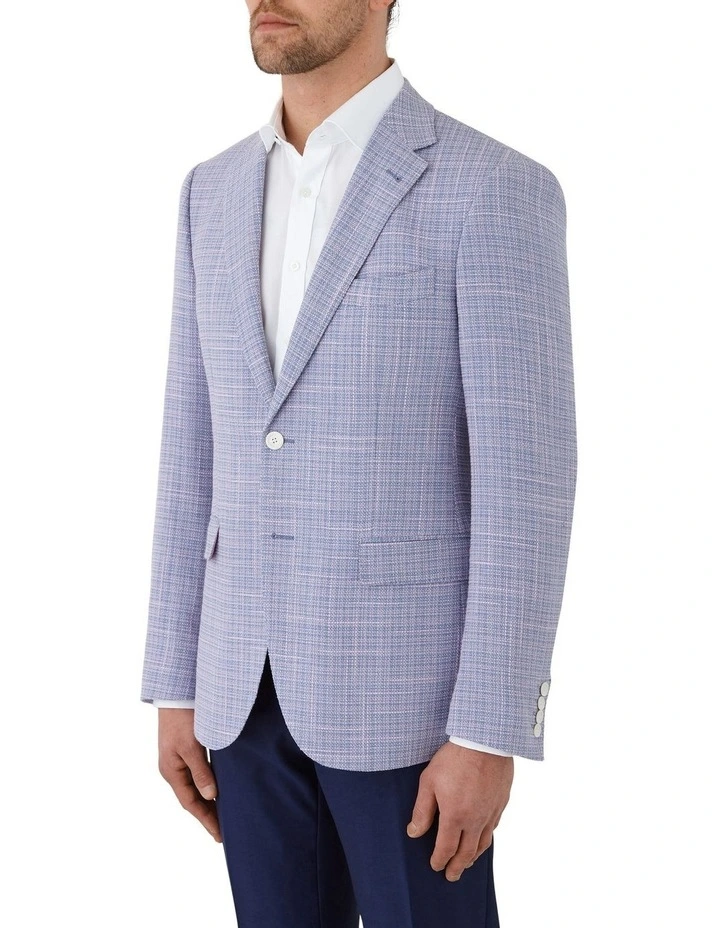 Angelo Tailored Fit Sports Blazer in Purple image 3