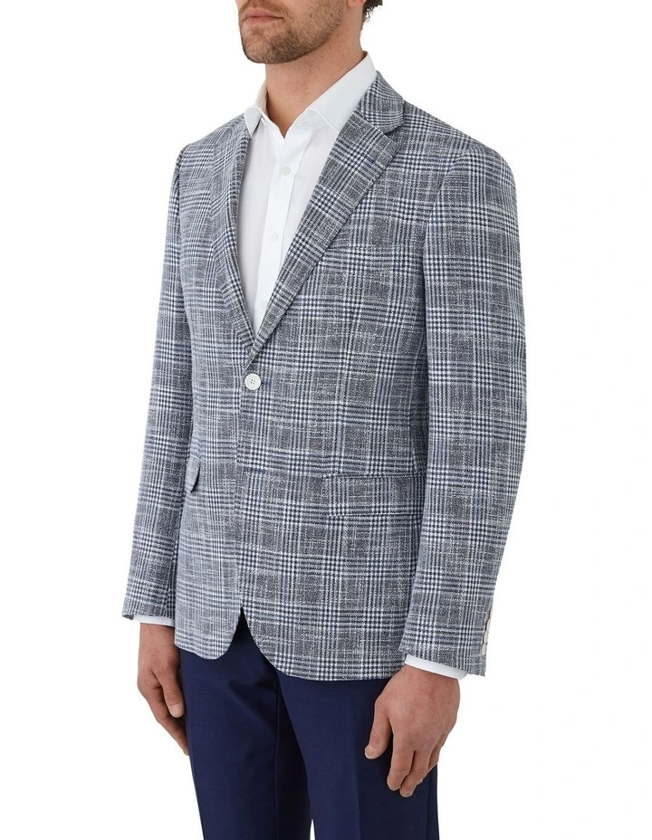 Angelo Tailored Fit Sports Jacket in Blue image 3