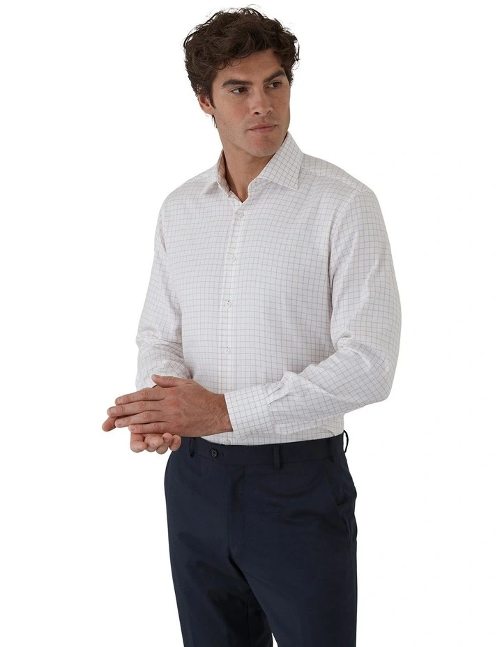 Marcell Tailored Fit Shirt in Orange image 3