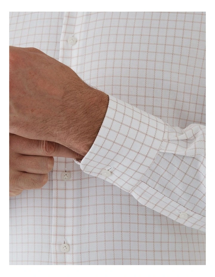 Marcell Tailored Fit Shirt in Orange image 4