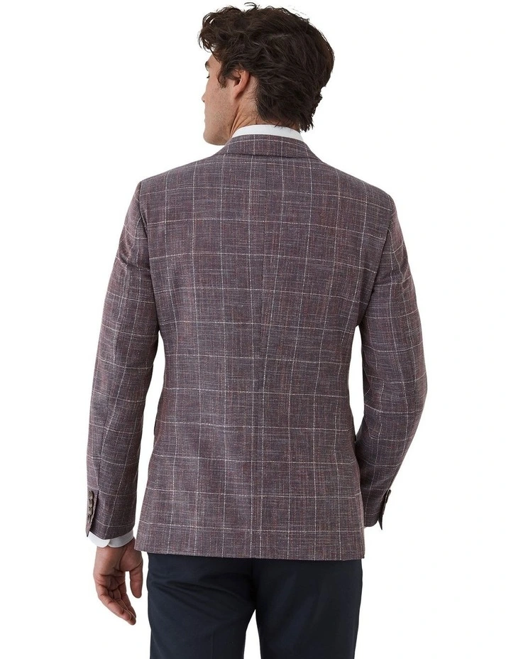 Angelo Tailored Fit Sports Jacket In Pink image 2
