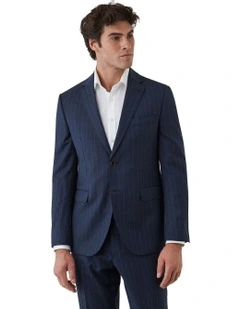 Stefano Tailored Fit Jacket In Navy