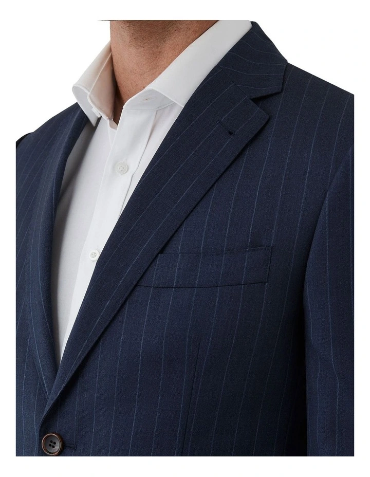 Stefano Tailored Fit Jacket In Navy image 4