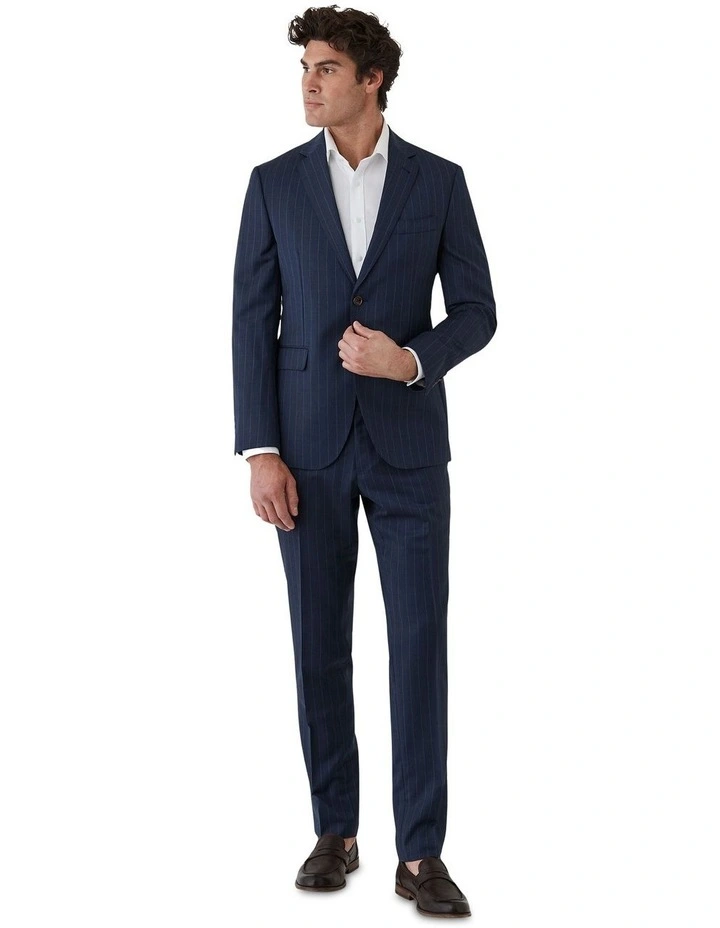 Stefano Tailored Fit Jacket In Navy image 5