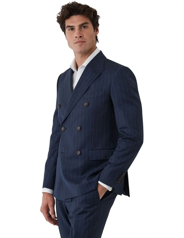Tommaso Tailored Fit Jacket In Navy image 3