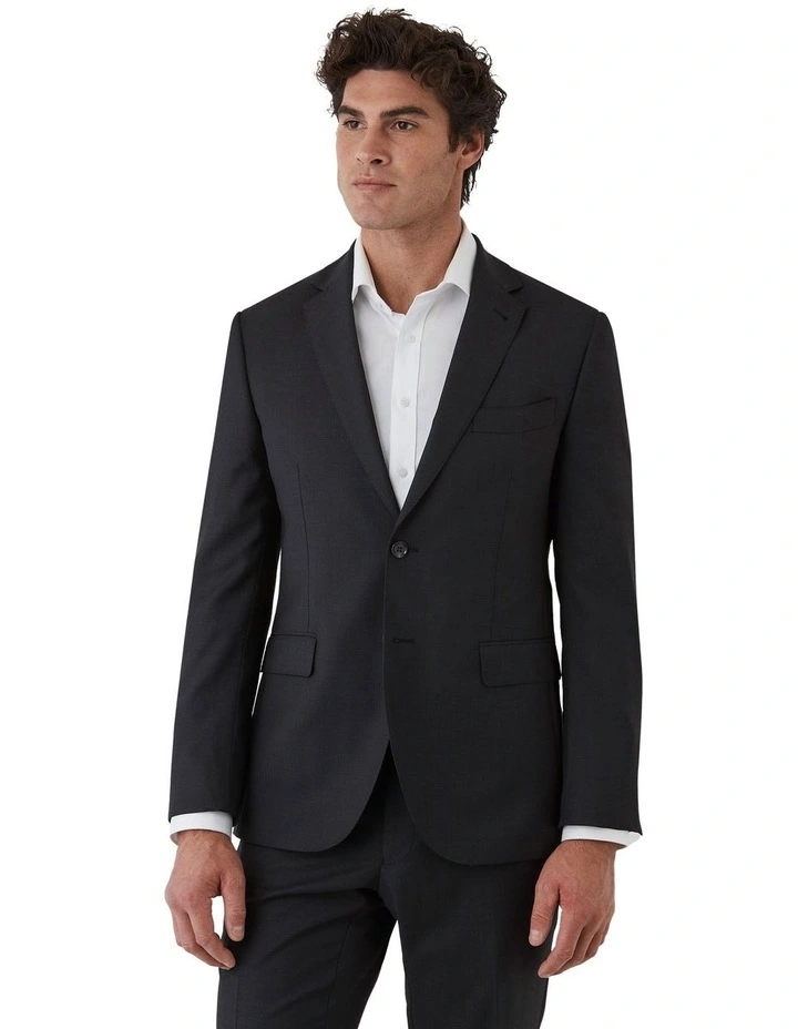 Stefano Tailored Fit Jacket In Black image 1