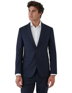 Stefano Tailored Fit Jacket In Navy