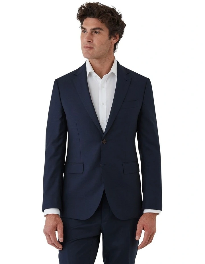 Stefano Tailored Fit Jacket In Navy image 1