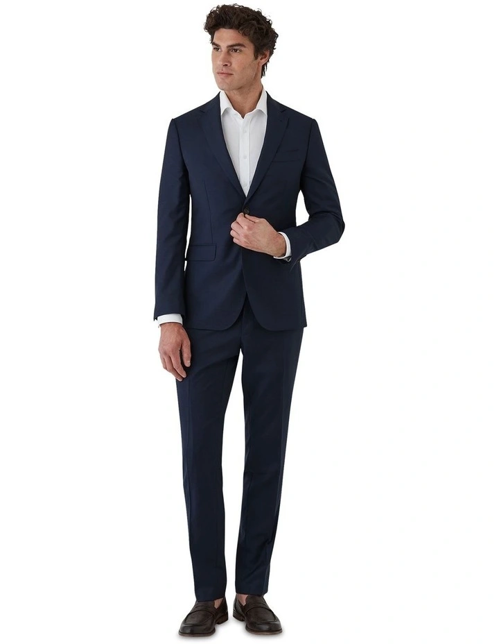 Stefano Tailored Fit Jacket In Navy image 5