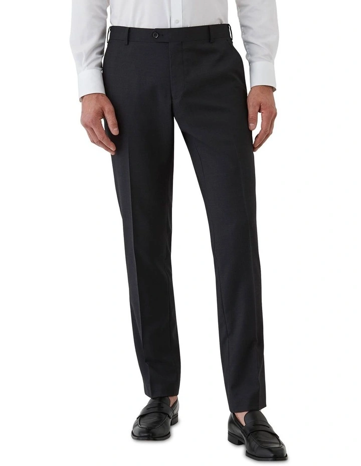 Fabio Tailored Fit Trouser In Black image 1