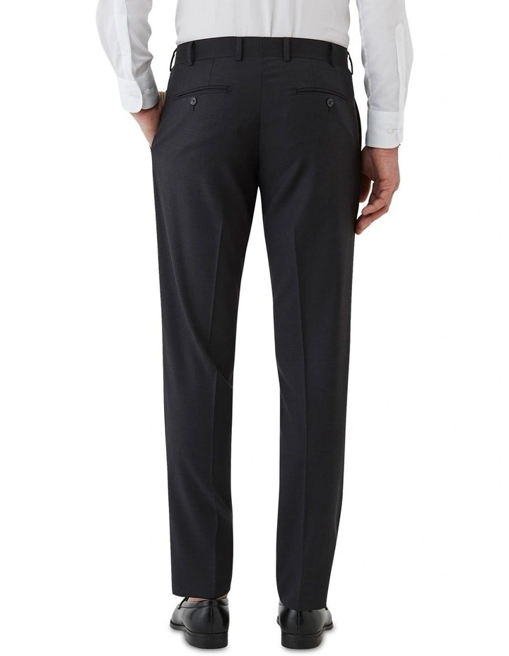 Fabio Tailored Fit Trouser In Black image 2