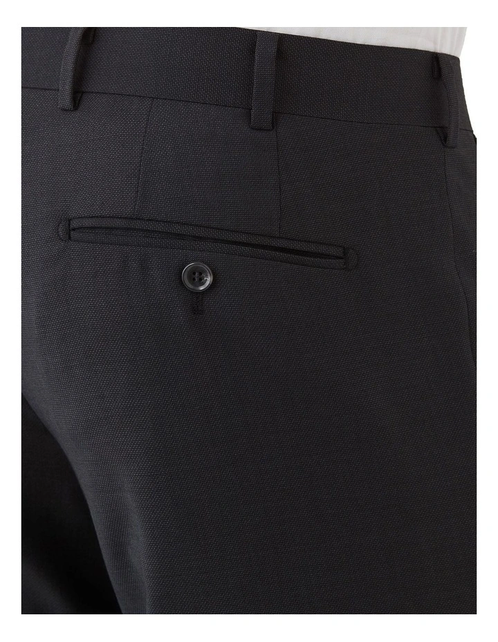Fabio Tailored Fit Trouser In Black image 4