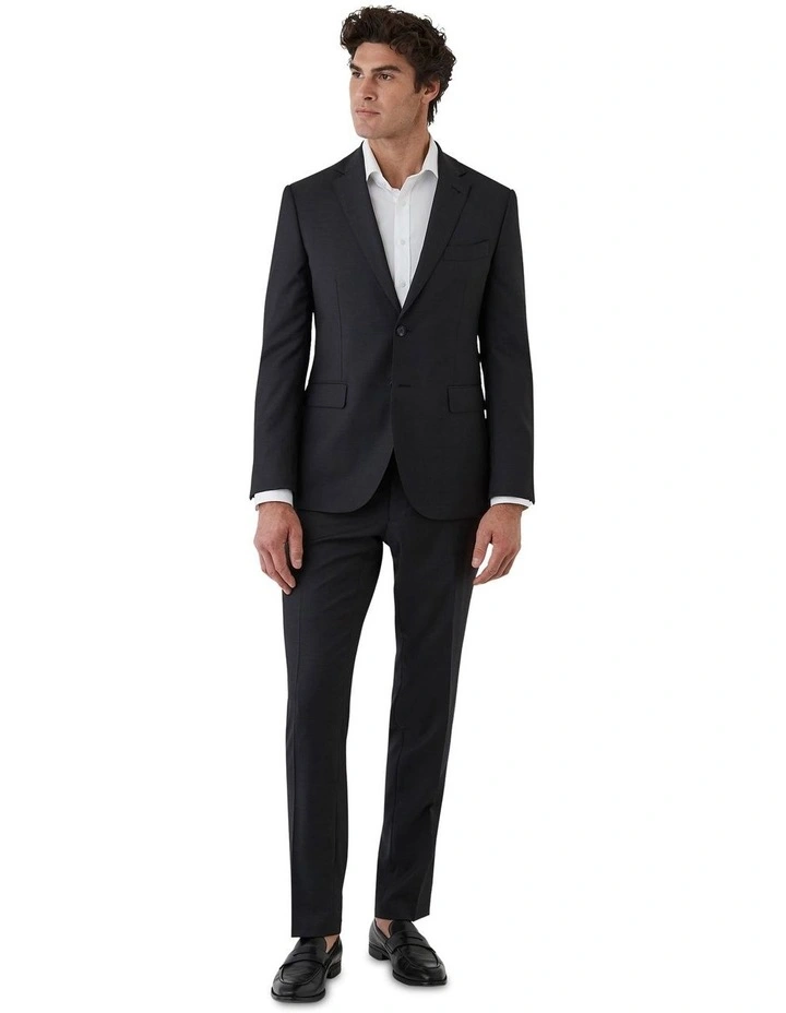 Fabio Tailored Fit Trouser In Black image 5