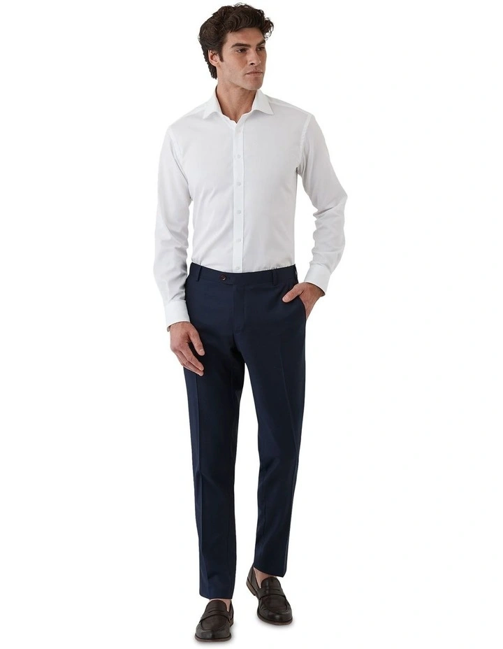 Fabio Tailored Fit Trouser In Navy image 3