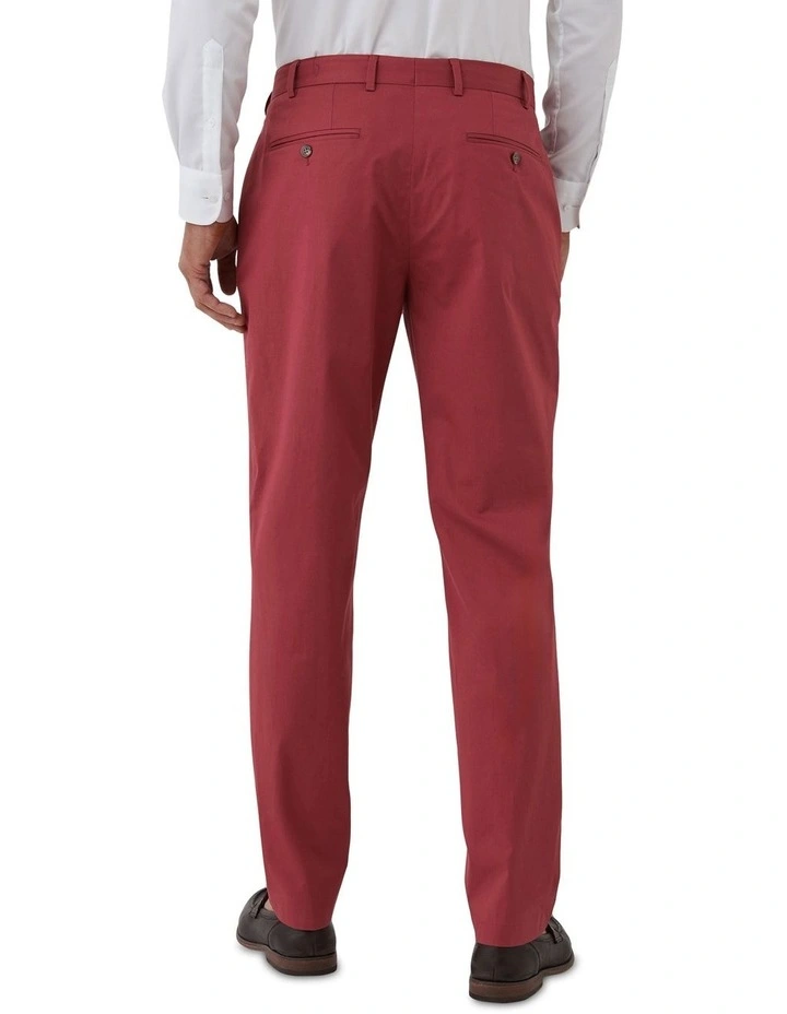 Maurizio Tailored Fit Casual Trouser In Bordeaux image 2