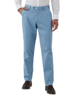 Maurizio Tailored Fit Casual Trouser in Light Blue