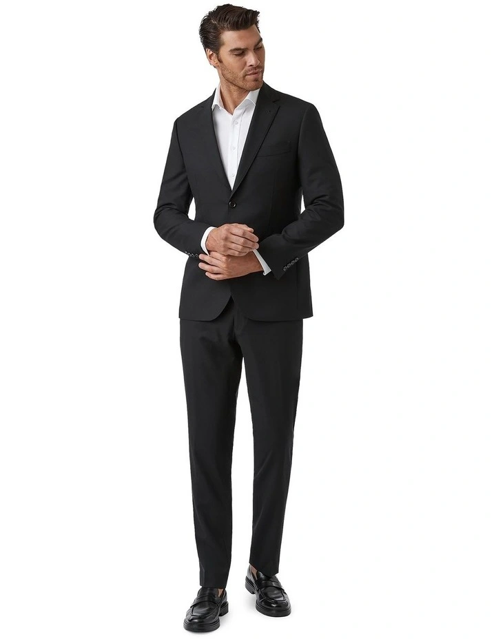 Stefano Tailored Fit Jacket in Black image 2