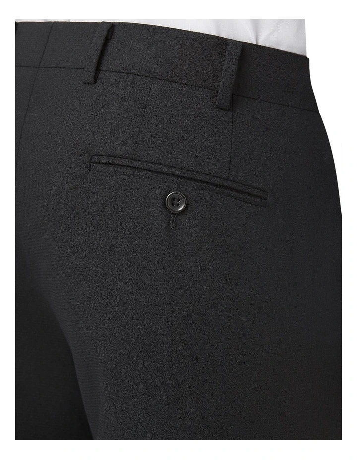 Fabio Tailored Fit Trouser in Black image 4