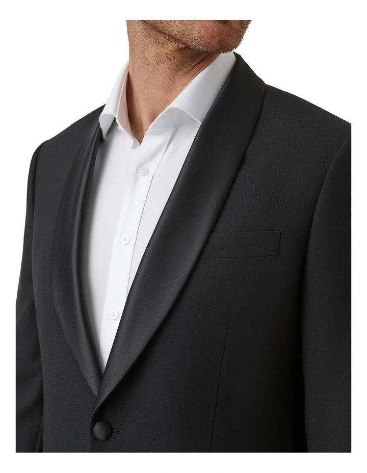 Giovanni Tailored Fit Jacket in Black image 5