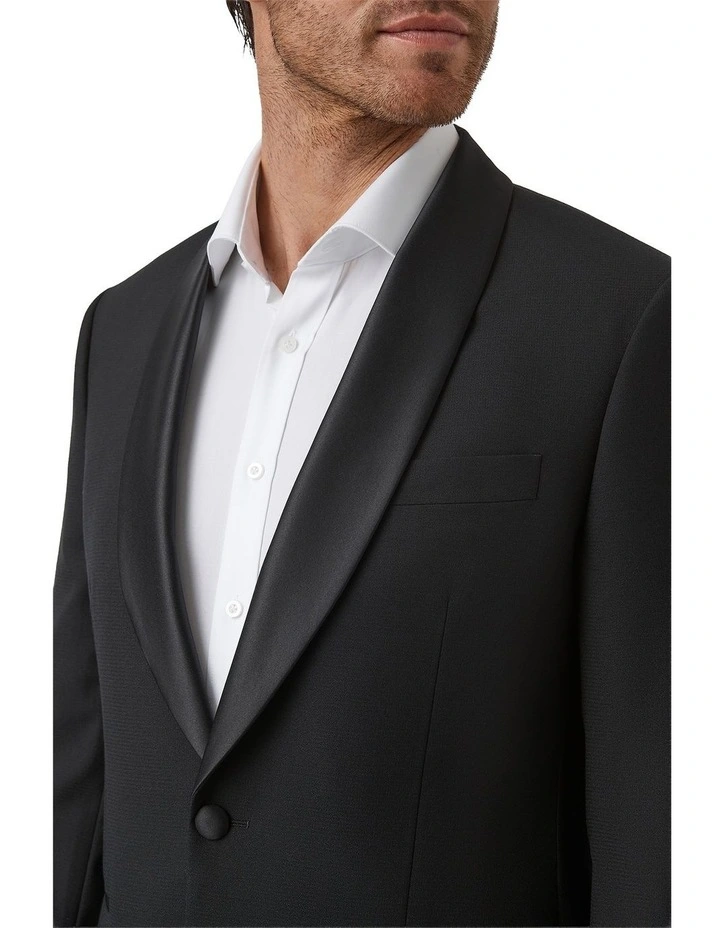 Giovanni Tailored Fit Jacket in Black image 5