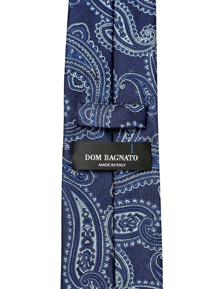 Paisley Blue Silk Tie image 2
