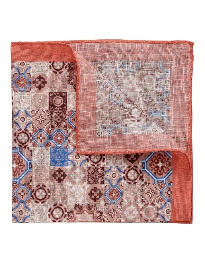 Mosaico Linen Pochette in Taupe image 2