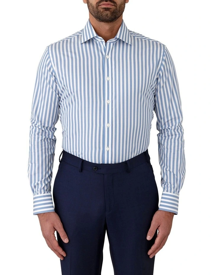 Giorgio Tailored Fit Shirt in Steel Blue image 1