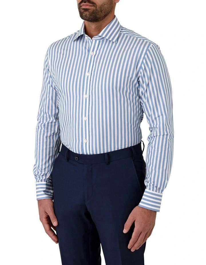 Giorgio Tailored Fit Shirt in Steel Blue image 3