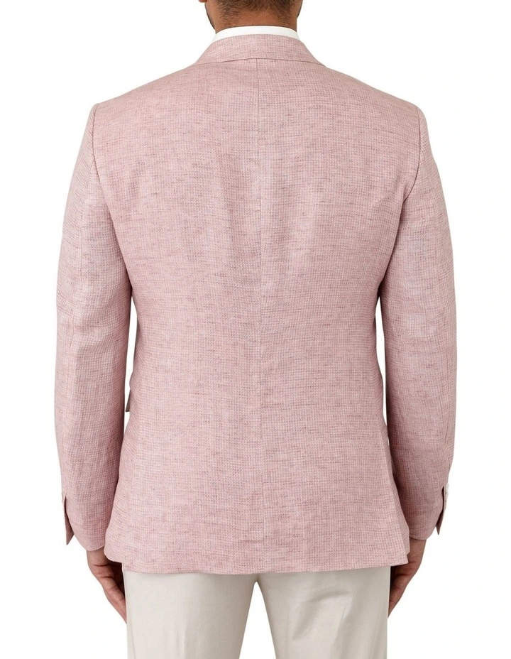 Angelo Tailored Fit Sports Jacket in Pink image 2