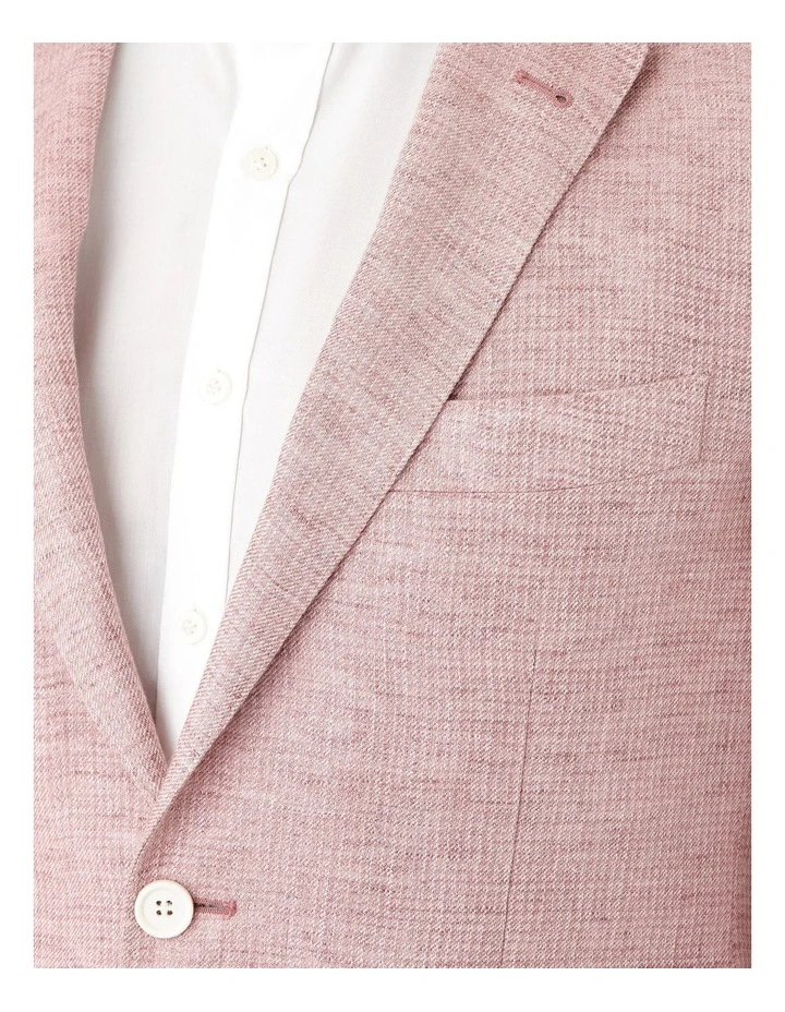 Angelo Tailored Fit Sports Jacket in Pink image 4