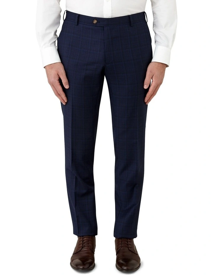 Fabio Tailored Fit Trouser in Navy image 1