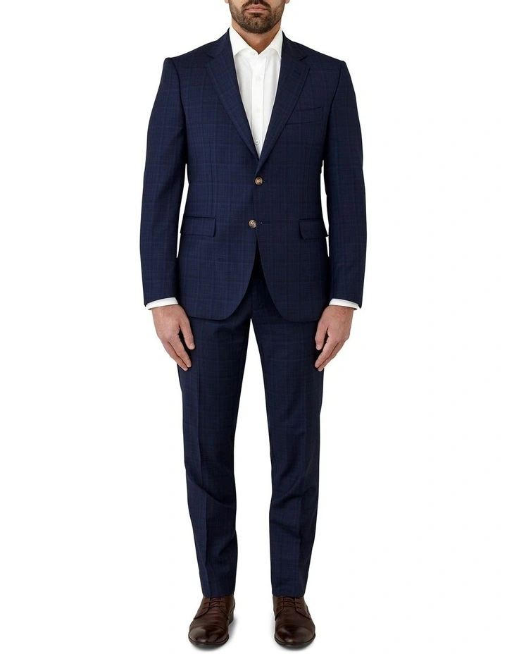 Fabio Tailored Fit Trouser in Navy image 5