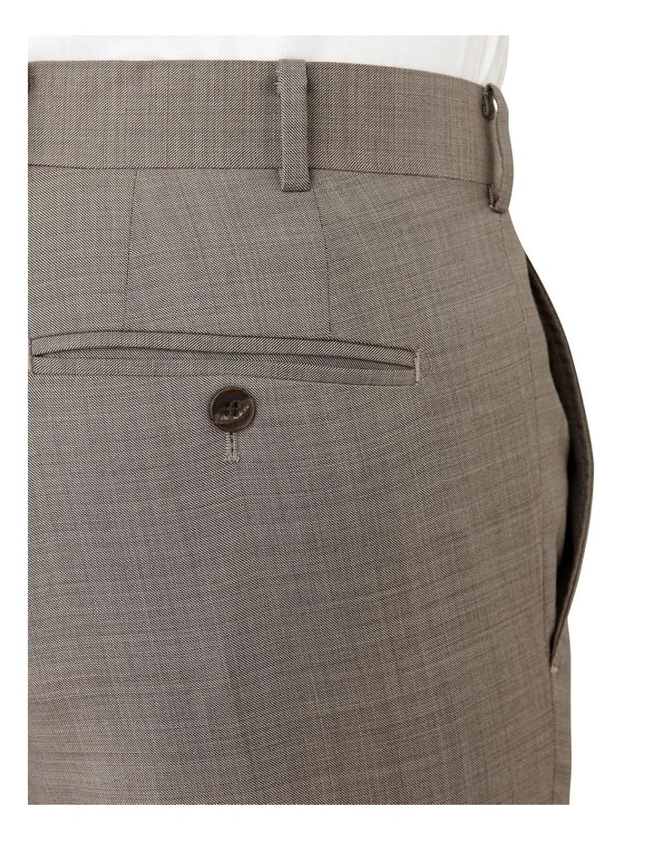 Fabio Tailored Fit Trouser In Taupe image 4