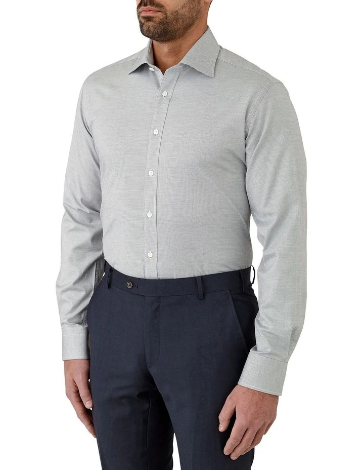 Giorgio Tailored Fit Shirt in Black/White image 3
