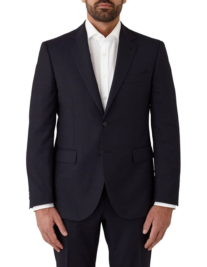 Stefano Tailored Fit Jacket in Navy image 1