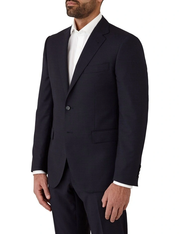 Stefano Tailored Fit Jacket in Navy image 3