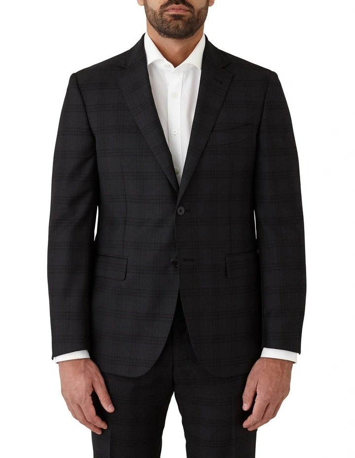 Stefano Tailored Fit Jacket in Black image 1