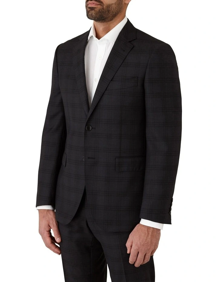 Stefano Tailored Fit Jacket in Black image 3