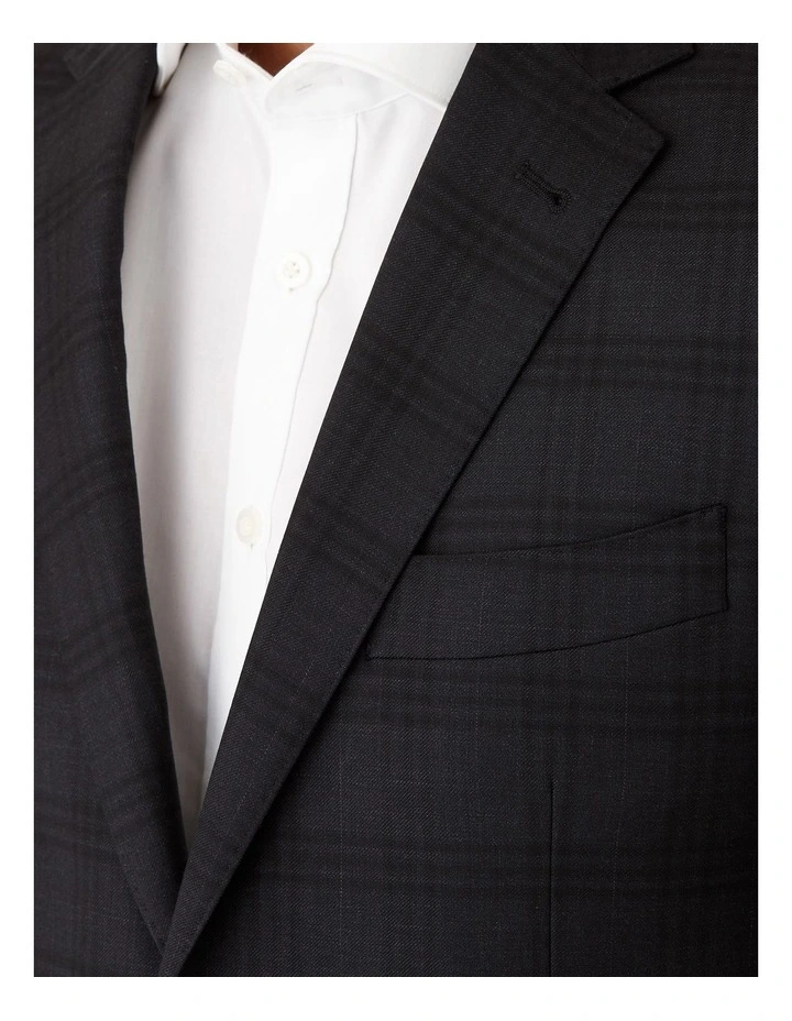 Stefano Tailored Fit Jacket in Black image 4